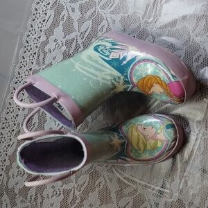 Disney Frozen Rain Boots Size US 6